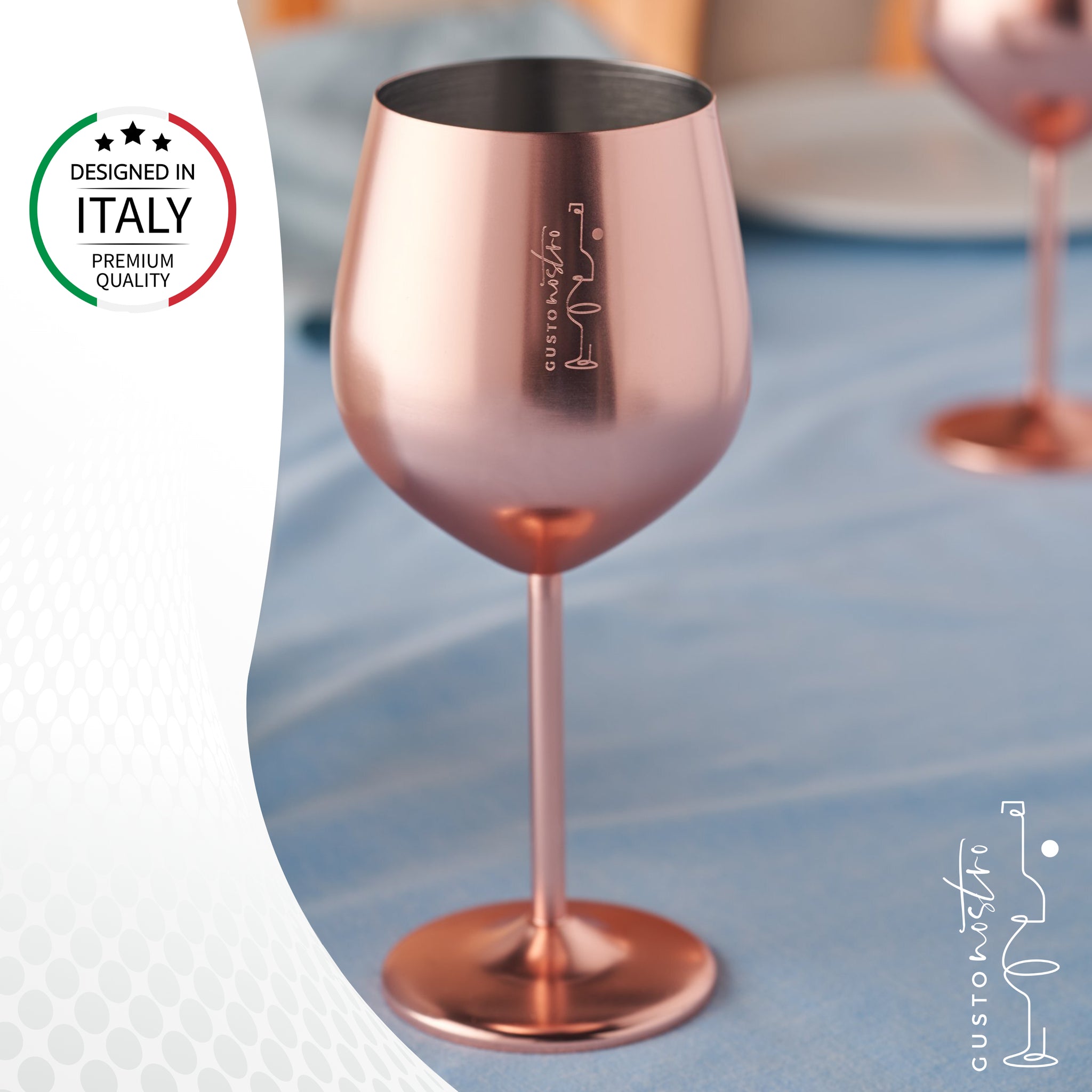 WOTOR Rose Gold Wine Glasses Set of 4, 18oz Copper Wine Glasses, Stainless  Steel Wine Glasses, Unbre…See more WOTOR Rose Gold Wine Glasses Set of 4